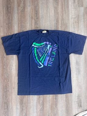 Vintage Ireland Harp Single Stitch T-Shirt - size XLarge